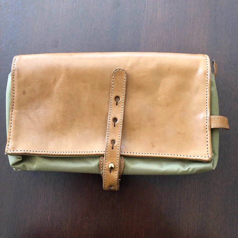 Vintage Hartmann Hanging Toiletry Bag - Consists of Leather & Nylon - Picture 3 of 13